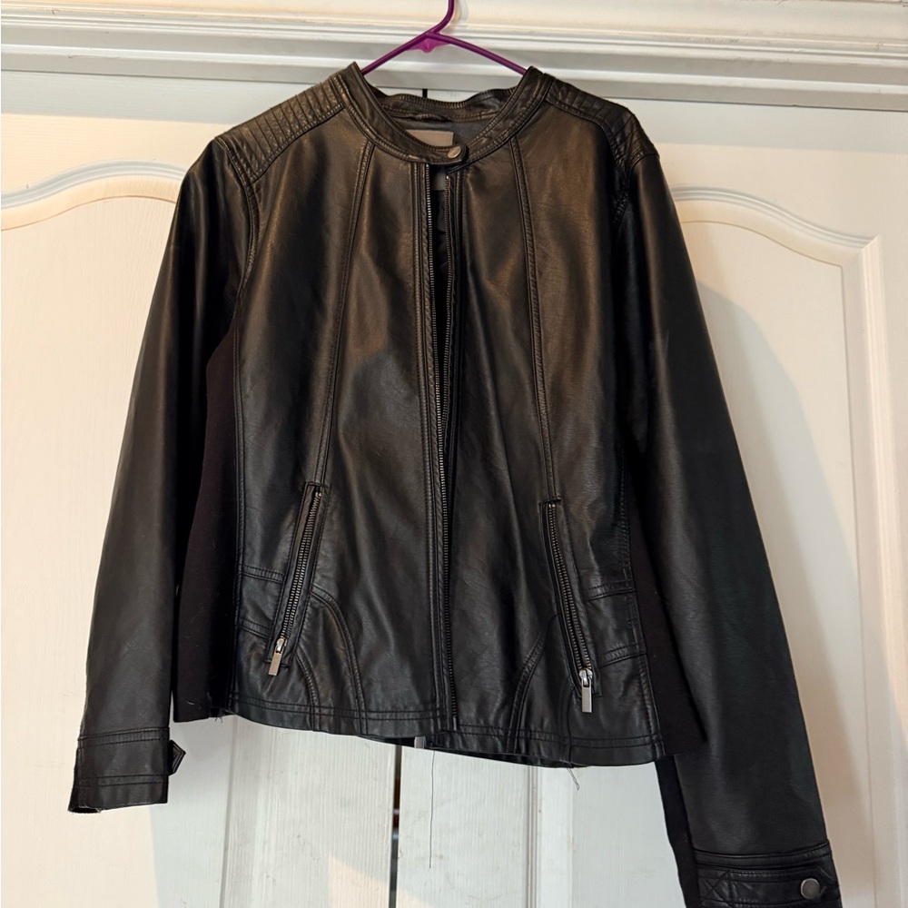 Maurices Black Faux Leather Jacket